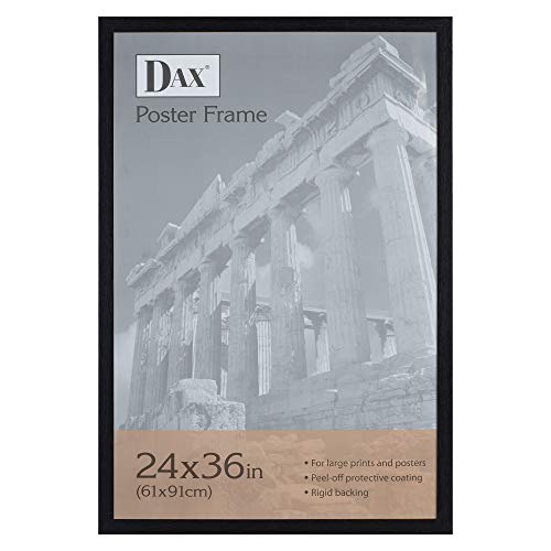 Dax 24x36 Narrow Black Environmentally Friendly Wood Composite Wall Display Poster Frame