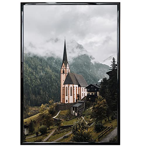 GraduationMall 24x36 Poster Frame with UV Protection Acrylic,Hanging Hardware for Wall Mounting,Display Picture Vertically or Horizontally